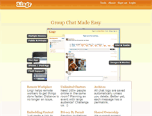 Tablet Screenshot of lingr.com